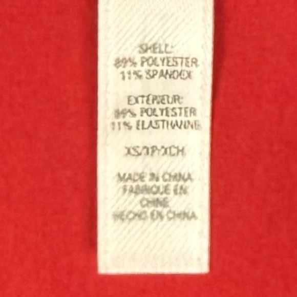 Jockey Person to Person Red Zip Jacket XS NWT, Collared, Zip Pockets, Minimalist - Picture 8 of 11